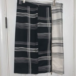 Black and White patterned Pencil Skirt